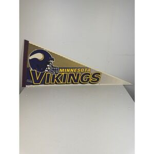 Vintage Wincraft Pennant Minnesota Vikings Felt Flag 30"x 12" NFL Football Sport